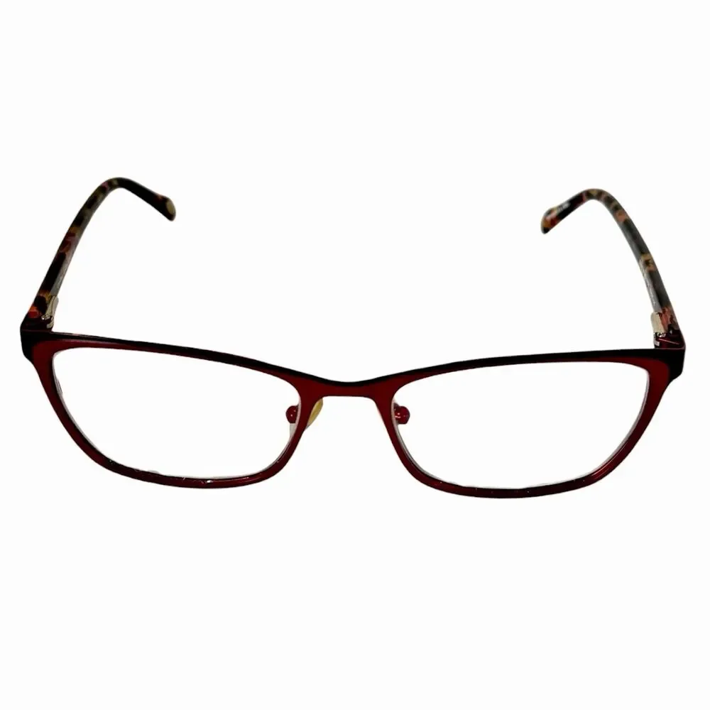 MSRP $202 Laura Ashley Caroline Dark Burgundy Eyeglasses Frames 53-17-135mm